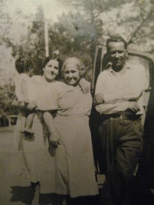 Son, Tia Cuca, Tia Guadalupe and Tio Ruben, around 1937, Calexico, CA. 