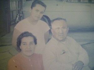Tia Cuca, Son Ruben, and Tio Ruben - 1950s. 
