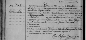 Manuela Ismael's Baptism, 1919. 